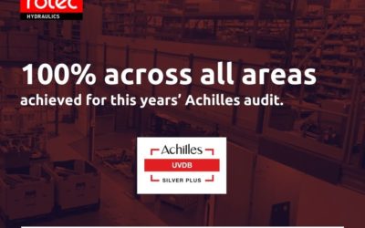 Rotec Hydraulics Ltd Celebrates 100% Achilles Audit Success