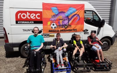 Rotec helps Bristol Dragons Powerchair Football Club