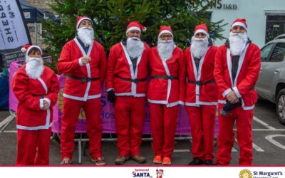 Rotec’s Santa Abseil team raises £1,650 for St Margaret’s Hospice Care