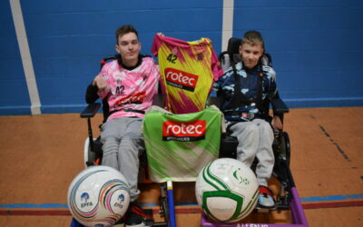 Rotec sponsors Powerchair Football Club GBG Spartans